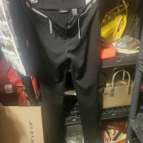 Purple Sequin Sleeveless Top With Express Pants - Picture 2 of 12